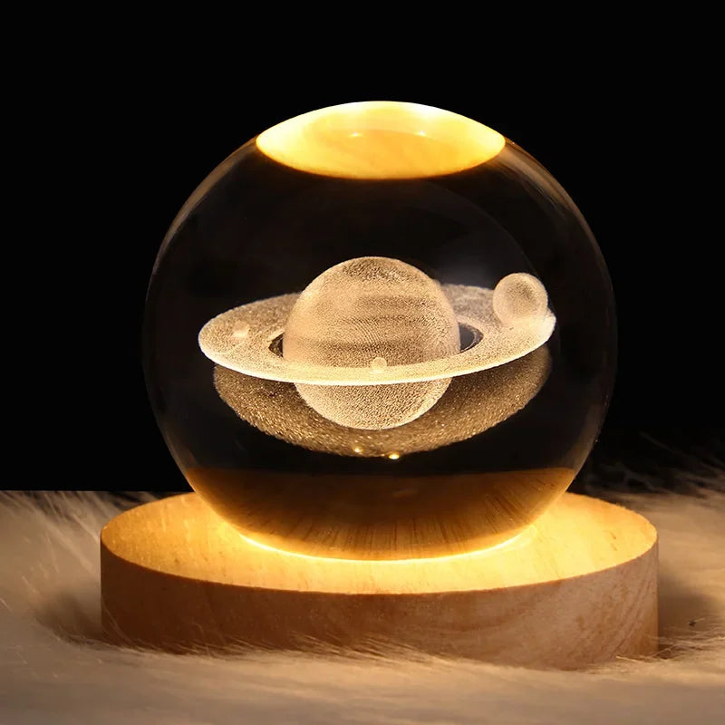 Universal USB Luminous Crystal Ball Nightlight