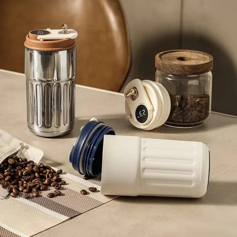 Thermos Bottle Intelligent Temperature Display Stainless Steel Thermal Cup