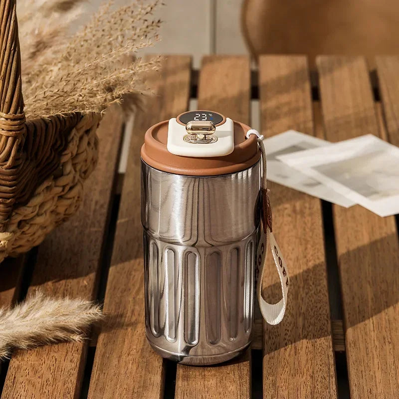 Thermos Bottle Intelligent Temperature Display Stainless Steel Thermal Cup