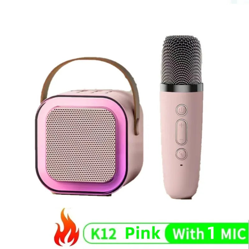 Karaoke Portable Bluetooth 5.3 PA Speaker System with 1-2 Wireless Microphones